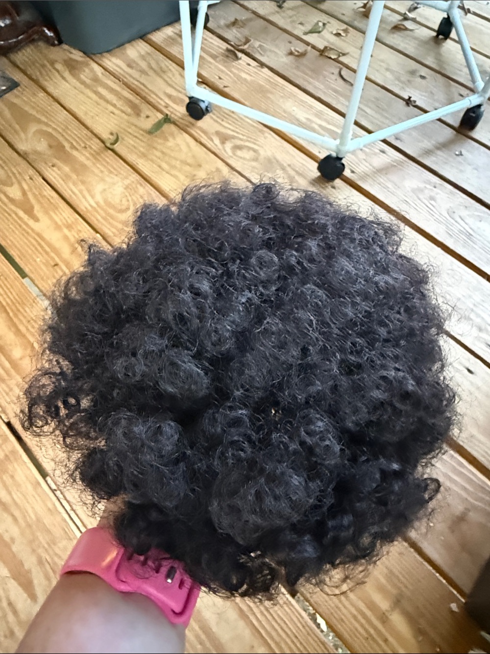 New Women’s Natural Curly Black Hairpiece